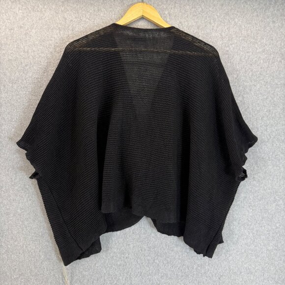 Lidira Womens Linen‎ Drape Front Sweater Topper Woven Short Sleeve One Size NWT - Picture 7 of 14